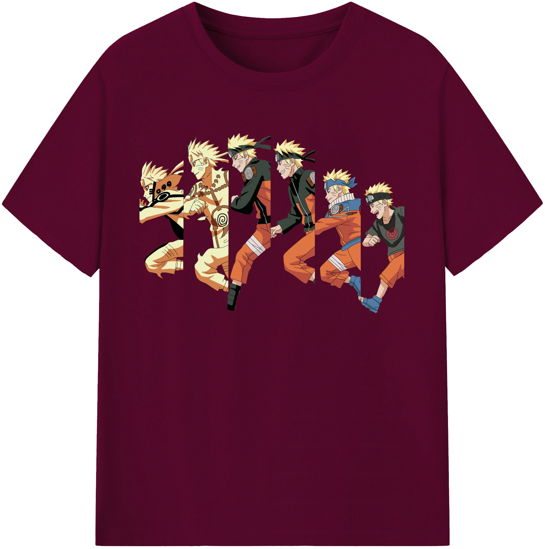 （画像用） NARUTO -ナルト- うずまき ナルト Uzumaki Naruto レディースカジュアルプリントTシャツ（綿100％）